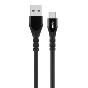 Snug USB To Type-C Silicone Cable - 1.2 Metre - Black