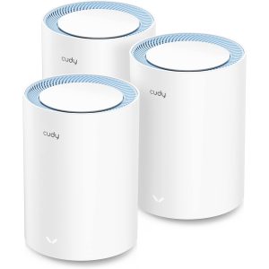CUDY AC1200 Dual-Band Wi-Fi Router - 3 Pack