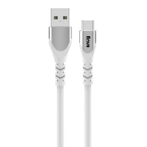 Snug USB To Type-C Silicone Cable - 1.2 Metre - White